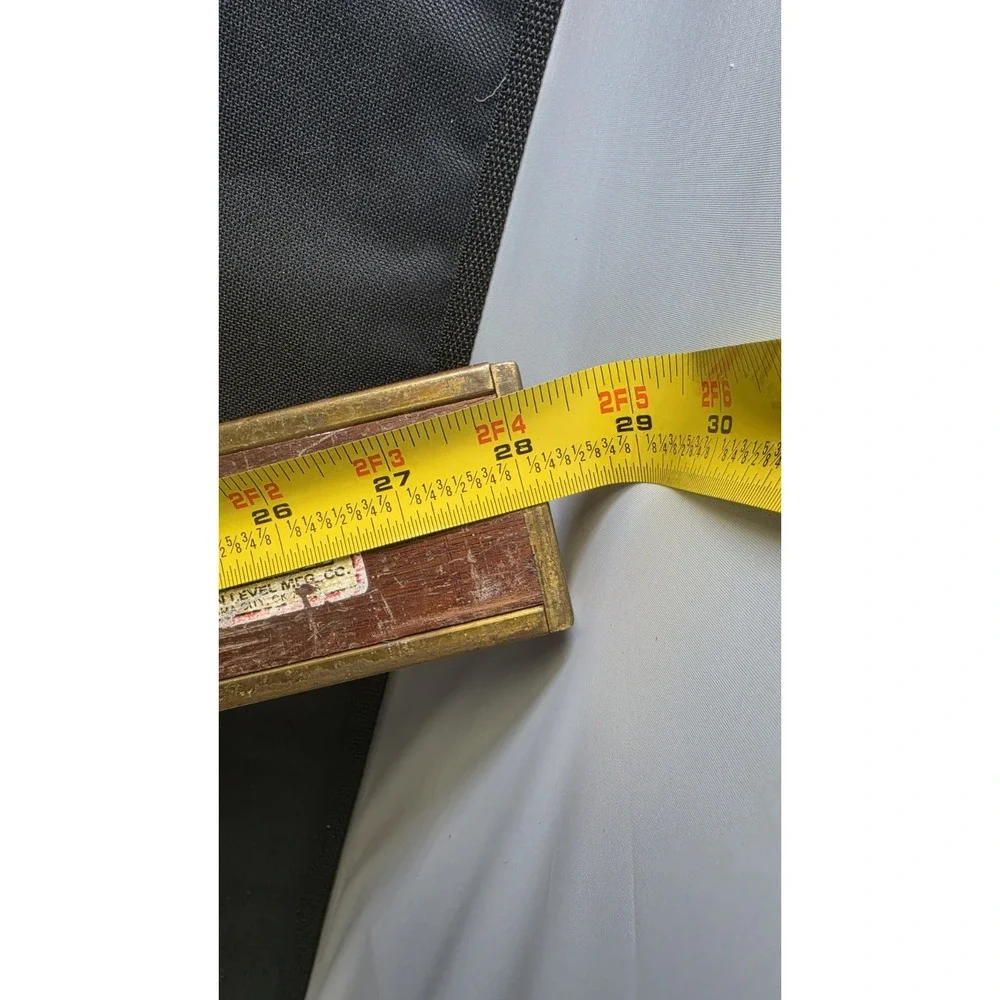 Vintage Level Lot-3 Brass&Wood Level 28